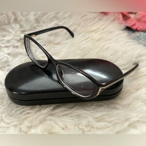 Fendi Black Prescription Glasses w/Case